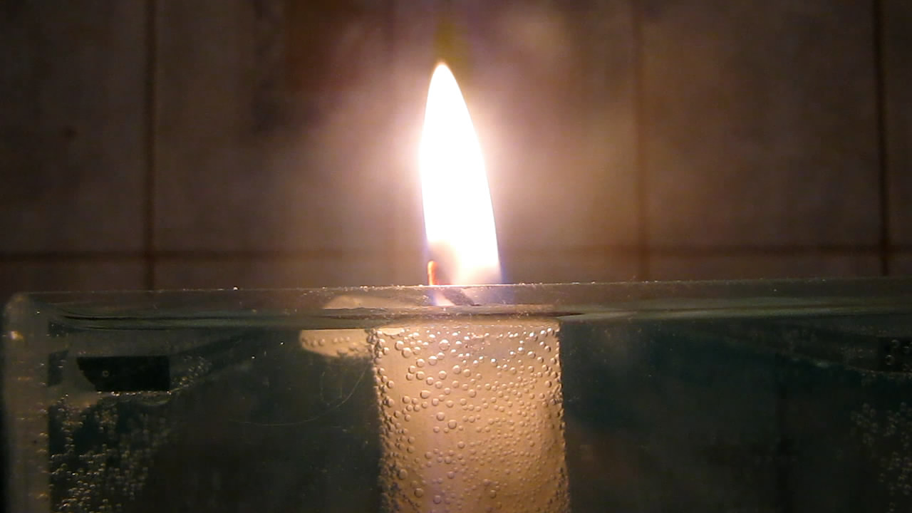    ? Does candle burn under water?